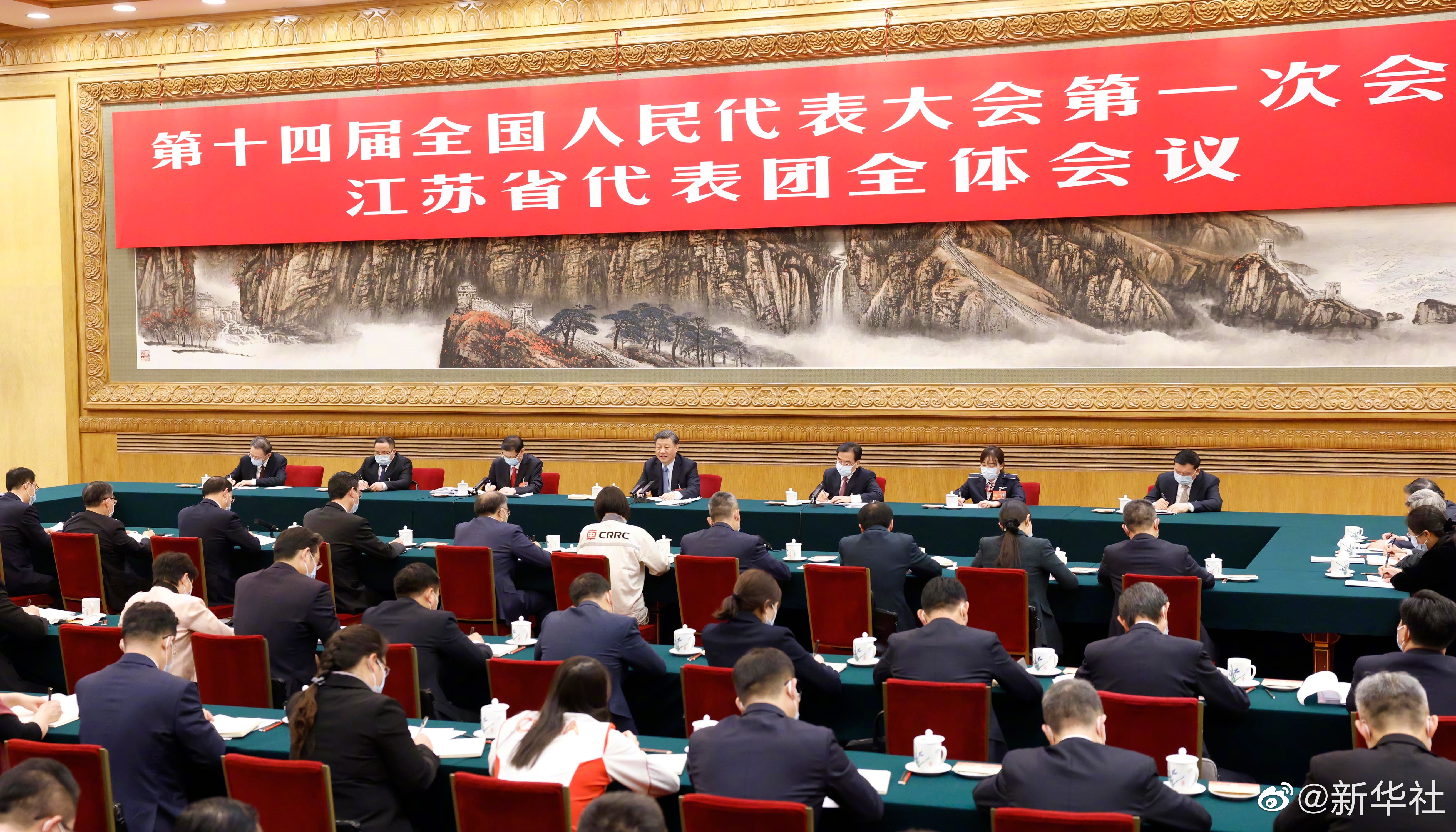 习近平总书记加入江苏代表团审议，现场听取尊龙凯时集团汇报讲话，对尊龙凯时五年生长给予充分一定和殷切期望