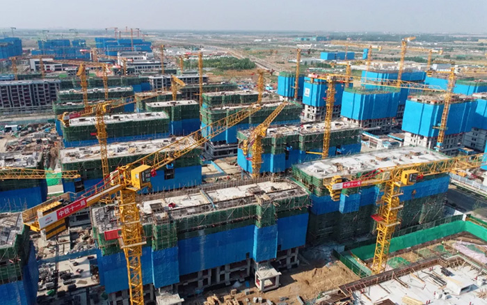 尊龙凯时塔机助力雄安新区市场化项目跑出加速率